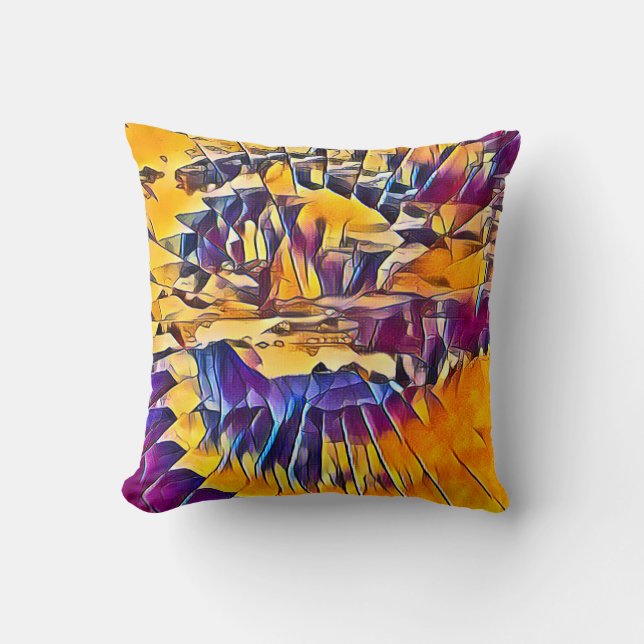 RIVER WATER THROW PILLOW (Front)