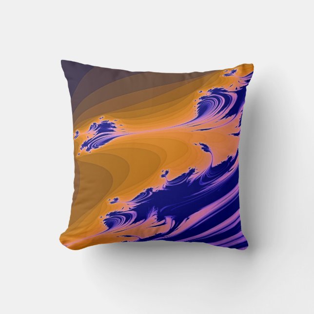 RIVER WATER THROW PILLOW (Front)