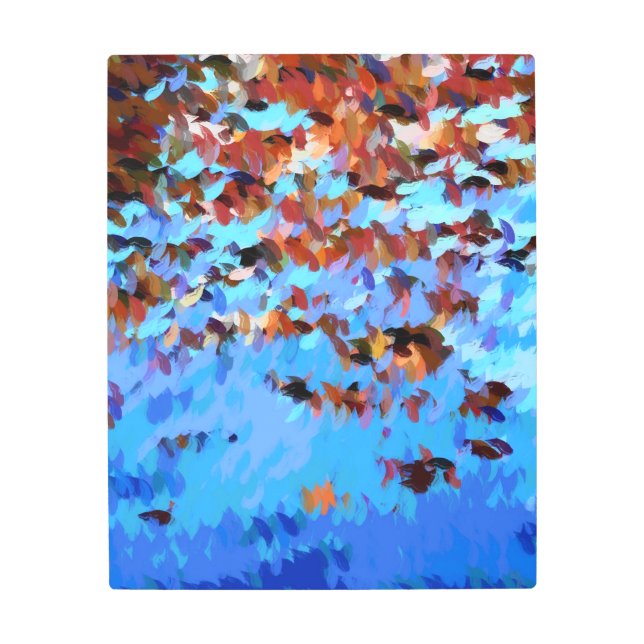 RIVER WATER TREE REFLECTIONS  METAL PRINT (Front)