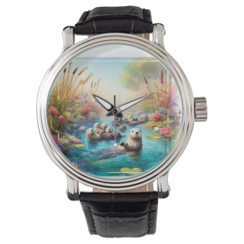 River Whimsy _ Watercolor Watch