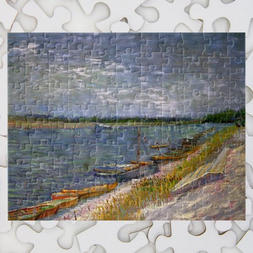 River with Rowing Boats by Vincent van Gogh Jigsaw Puzzle