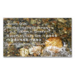 River-Worn Pebbles Brown and Grey Natural Abstract Business Card Magnet