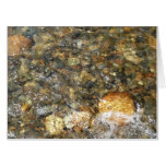 River-Worn Pebbles Brown and Grey Natural Abstract Card