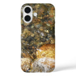 River-Worn Pebbles Brown and Grey Natural Abstract iPhone 16 Case