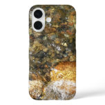 River-Worn Pebbles Brown and Grey Natural Abstract iPhone 16 Case