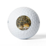 River-Worn Pebbles Brown and Grey Natural Abstract Golf Balls
