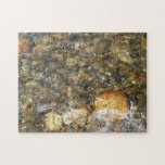 River-Worn Pebbles Brown and Grey Natural Abstract Jigsaw Puzzle