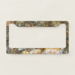 River-Worn Pebbles Brown and Grey Natural Abstract License Plate Frame