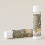 River-Worn Pebbles Brown and Grey Natural Abstract Lip Balm