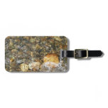 River-Worn Pebbles Brown and Grey Natural Abstract Luggage Tag