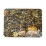 River-Worn Pebbles Brown and Grey Natural Abstract Magnet