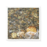 River-Worn Pebbles Brown and Grey Natural Abstract Napkins