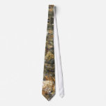 River-Worn Pebbles Brown and Grey Natural Abstract Neck Tie