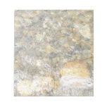 River-Worn Pebbles Brown and Grey Natural Abstract Notepad