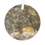 River-Worn Pebbles Brown and Grey Natural Abstract Ornament