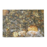 River-Worn Pebbles Brown and Grey Natural Abstract Placemat