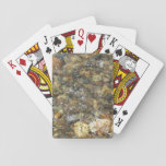 River-Worn Pebbles Brown and Grey Natural Abstract Poker Cards