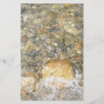 River-Worn Pebbles Brown and Grey Natural Abstract Stationery