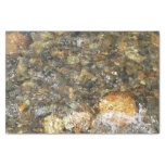 River-Worn Pebbles Brown and Grey Natural Abstract Tissue Paper