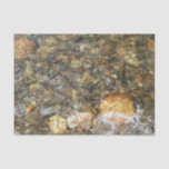 River-Worn Pebbles Brown and Grey Natural Abstract Tissue Paper