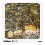 River-Worn Pebbles Brown and Grey Natural Abstract Wall Sticker