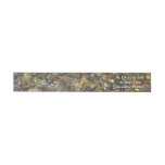 River-Worn Pebbles Brown and Grey Natural Abstract Wrap Around Label