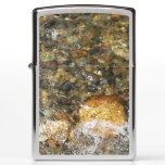 River-Worn Pebbles Brown and Grey Natural Abstract Zippo Lighter