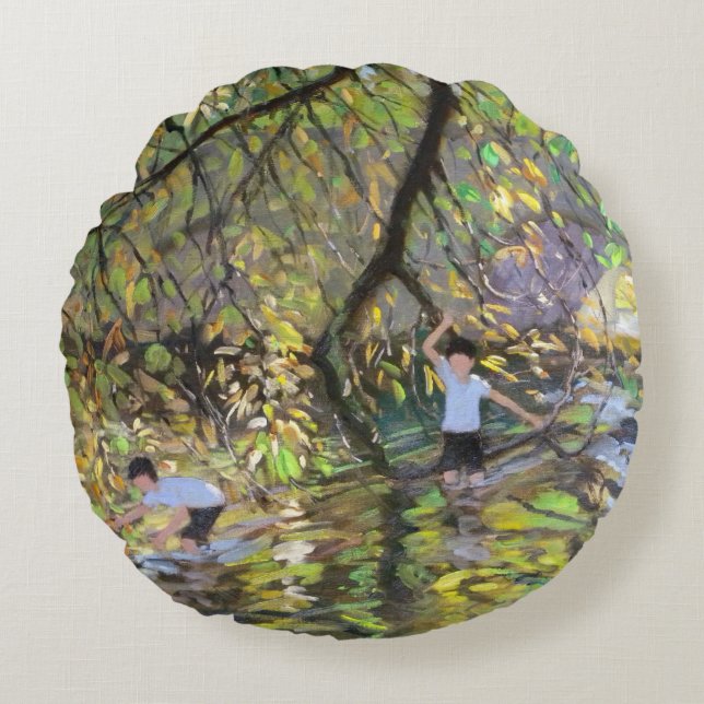 River Wye 2008 Round Pillow (Front)