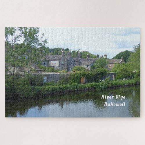 River Wye Bakewell Derbyshire England Scenic Jigsaw Puzzle