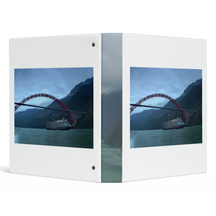 River YANGTZE   China  Vintage BOAT CRUISE 3 Ring Binder