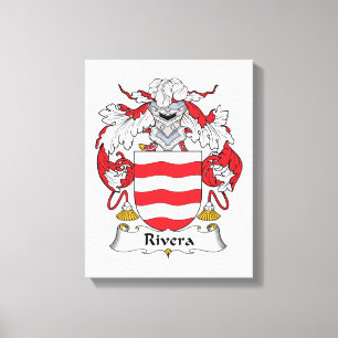 Rivera Family Crest Canvas Print