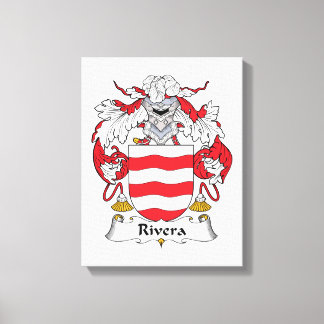 Rivera Family Crest Canvas Print