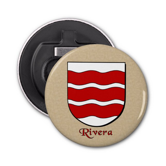 Rivera Historical Arms Shield Bottle Opener (Front)