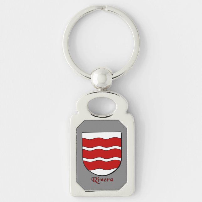 Rivera Historical Shield Keychain (Front)