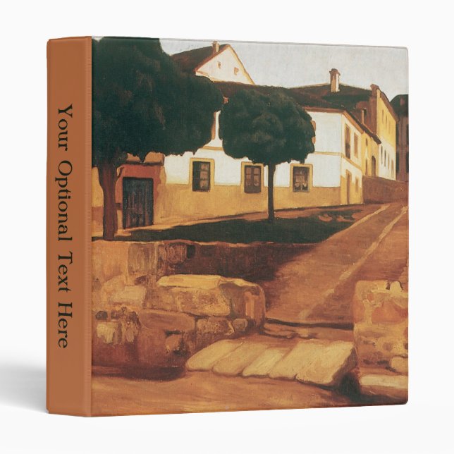 Rivera’s “Street in Avila” art binder (Front/Spine)