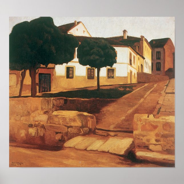 Rivera’s “Street in Avila” art poster (Front)