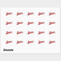 Team Bride Pink Script Classic Round Sticker, Zazzle