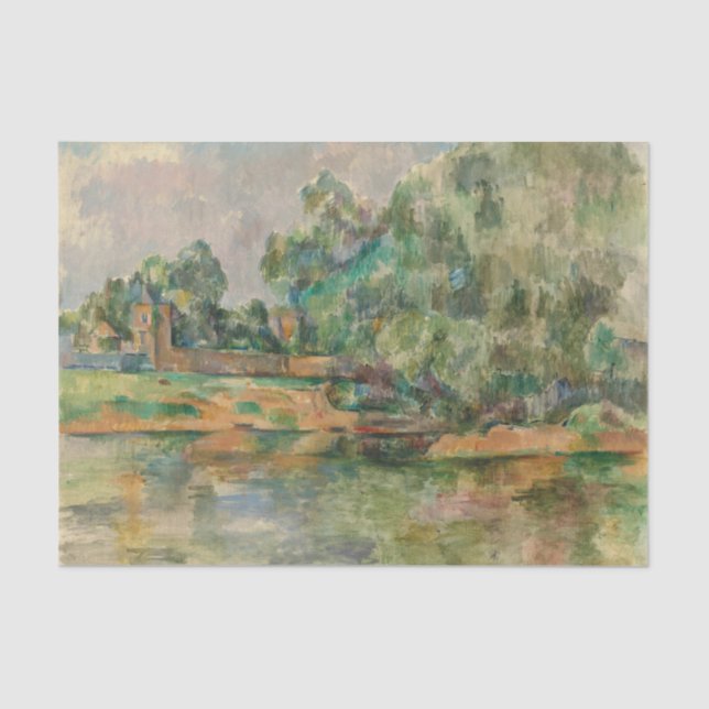 Riverbank by Cezanne Tissue Paper (Front)