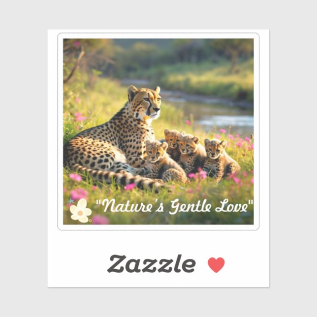 "Riverbank Haven for Cheetahs" Sticker (Sheet)