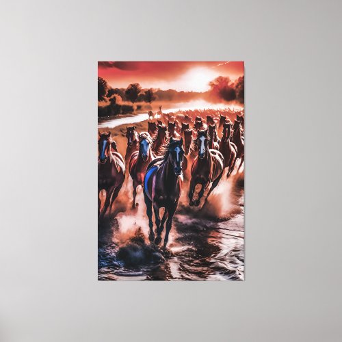 Riverbank Rhythm Canvas Print