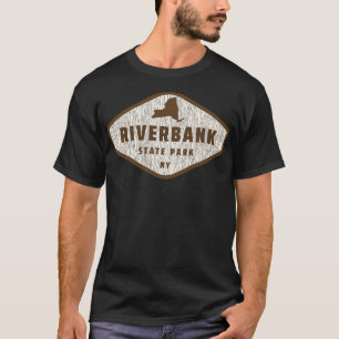 Riverbank State Park New York Tree Log Texture Woo T-Shirt
