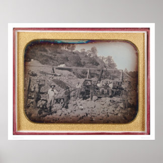 Riverbed mining scene...  (40069) poster