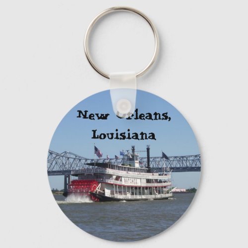 Riverboat in New Orleans Keychain