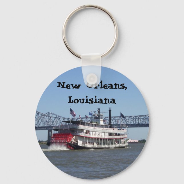 Riverboat in New Orleans Keychain (Front)