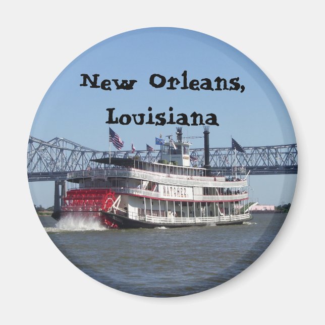 Riverboat in New Orleans Magnet (Front)