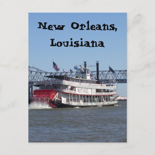 Riverboat in New Orleans Postcard