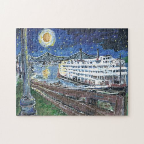 Riverboat Mississippi Queen Jigsaw Puzzle