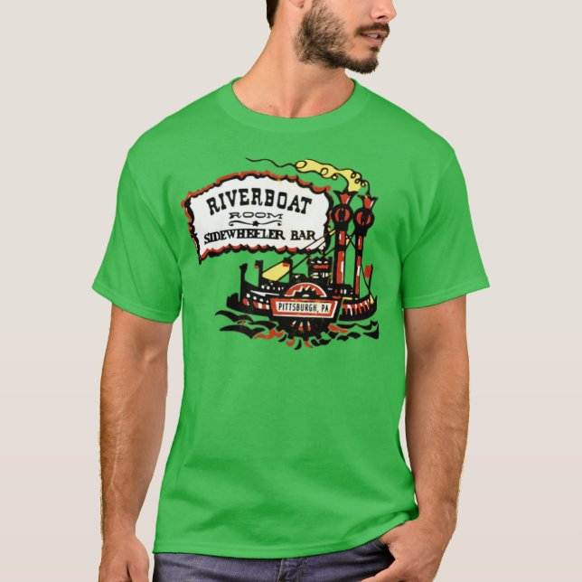 Riverboat Room - Sidewheeler Bar T-Shirt (Front)