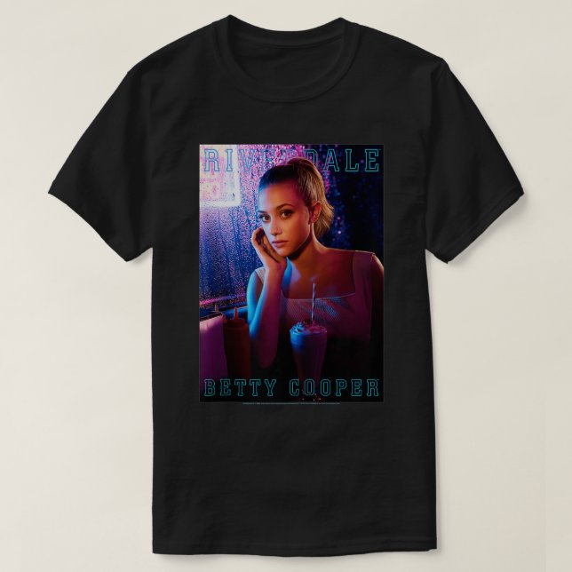 Riverdale Betty Cooper Zip  T-Shirt (Design Front)