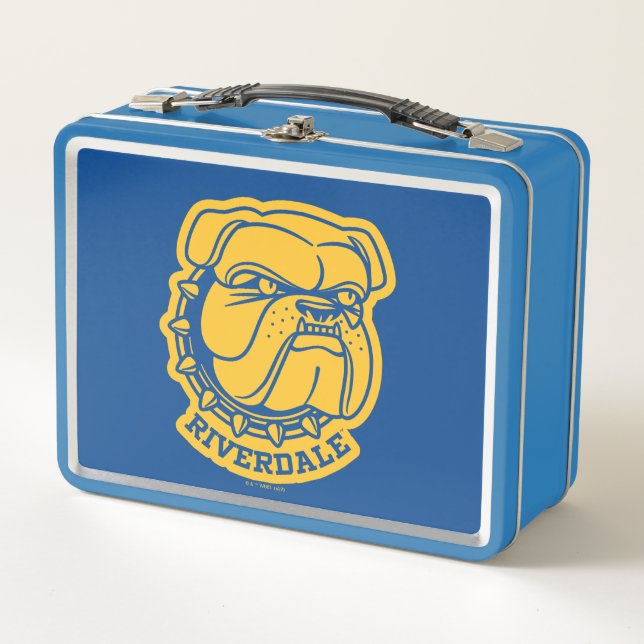 Riverdale Bulldog Head Metal Lunch Box (Front)